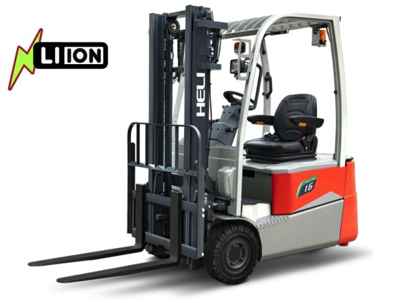 HELI G3 Series 1.5-2t Three-wheel Double Drive Li-ion Battery Forklift (80V)